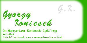 gyorgy konicsek business card
